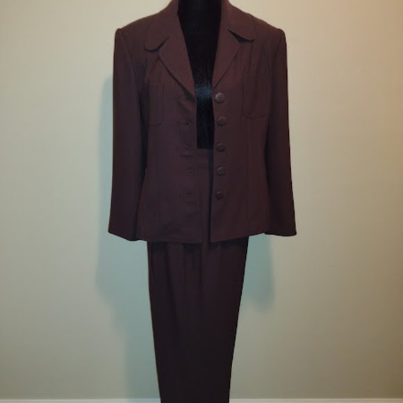 Sunny Names, 2pc Pant Set, Brown, Size-12, Dry Cleaned - Picture 2 of 9
